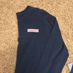 Navy Vineyard Vines Long Sleeve T-shirt
